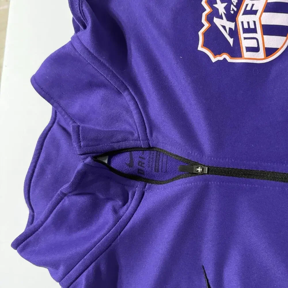 Nike Dri-Fit 1/4 Zip Pullover Long Sleeve Purple Style 642039 Size Men’s L - Picture 4 of 8